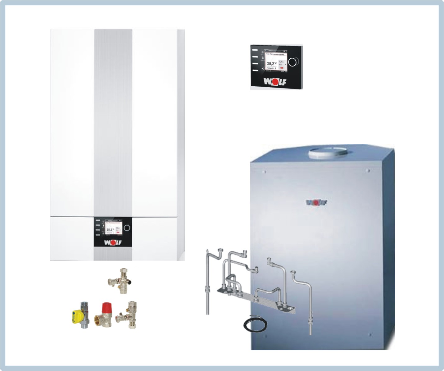 kotel Wolf CGB-2 24kW + zásobník CSW 120 l